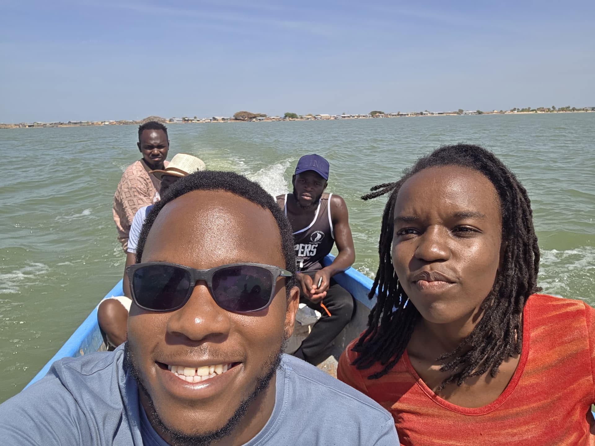 Boat ride in L.Turkana