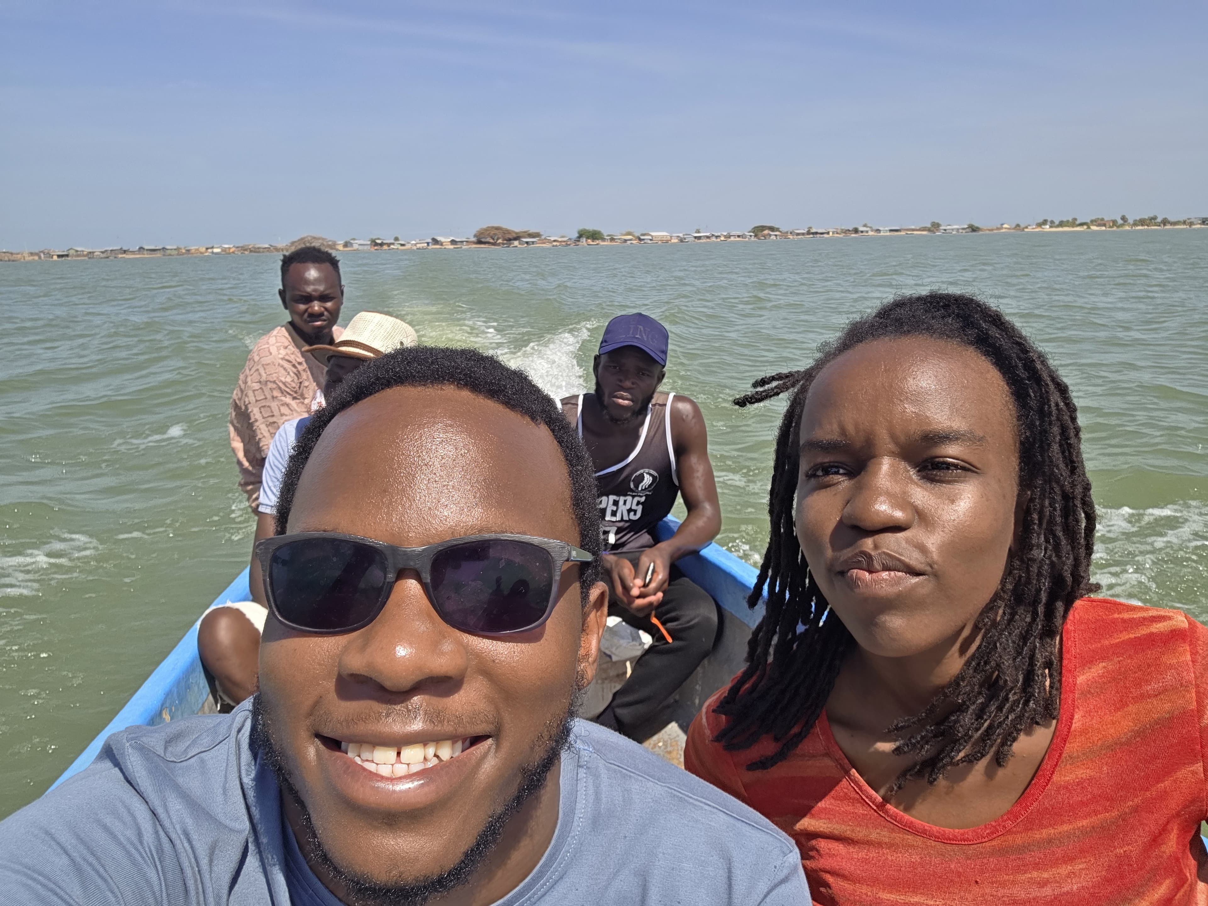 Boat ride in L.Turkana