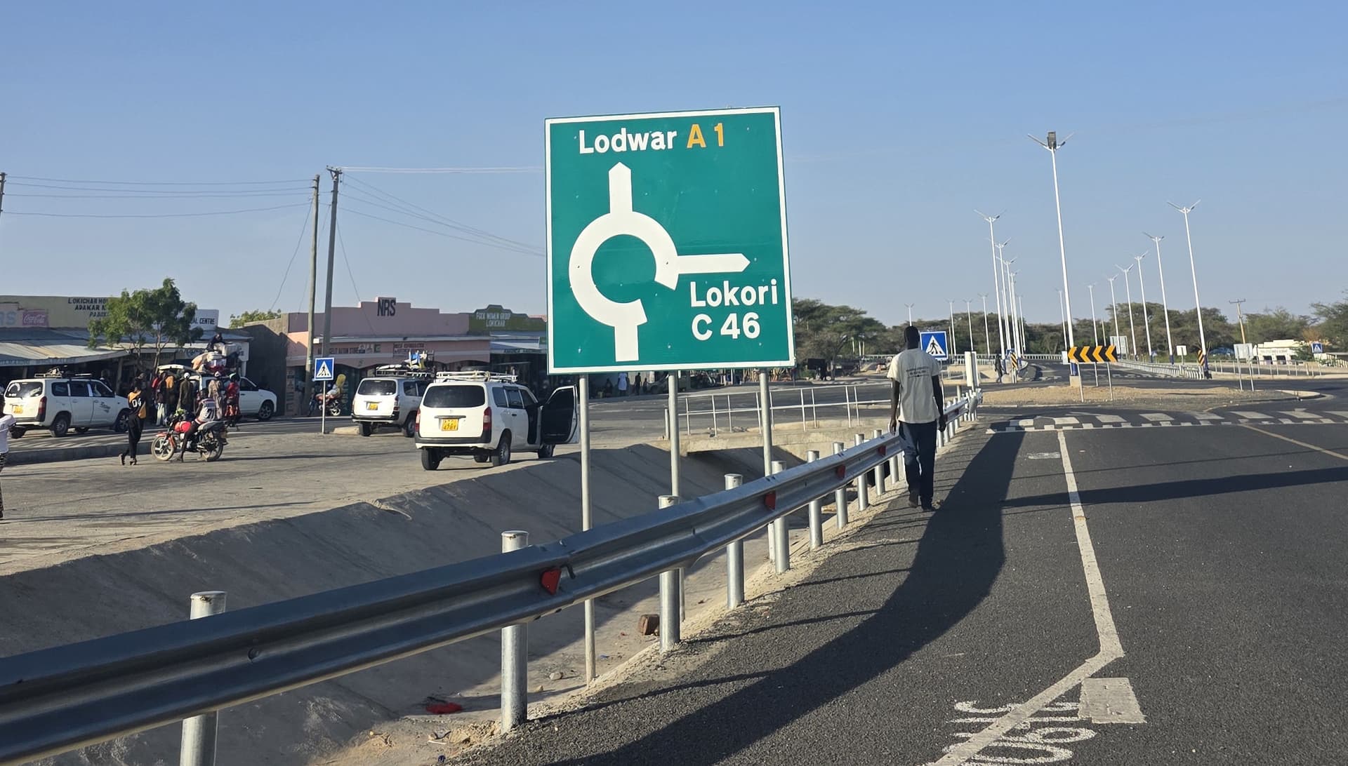 Road network in lokichar