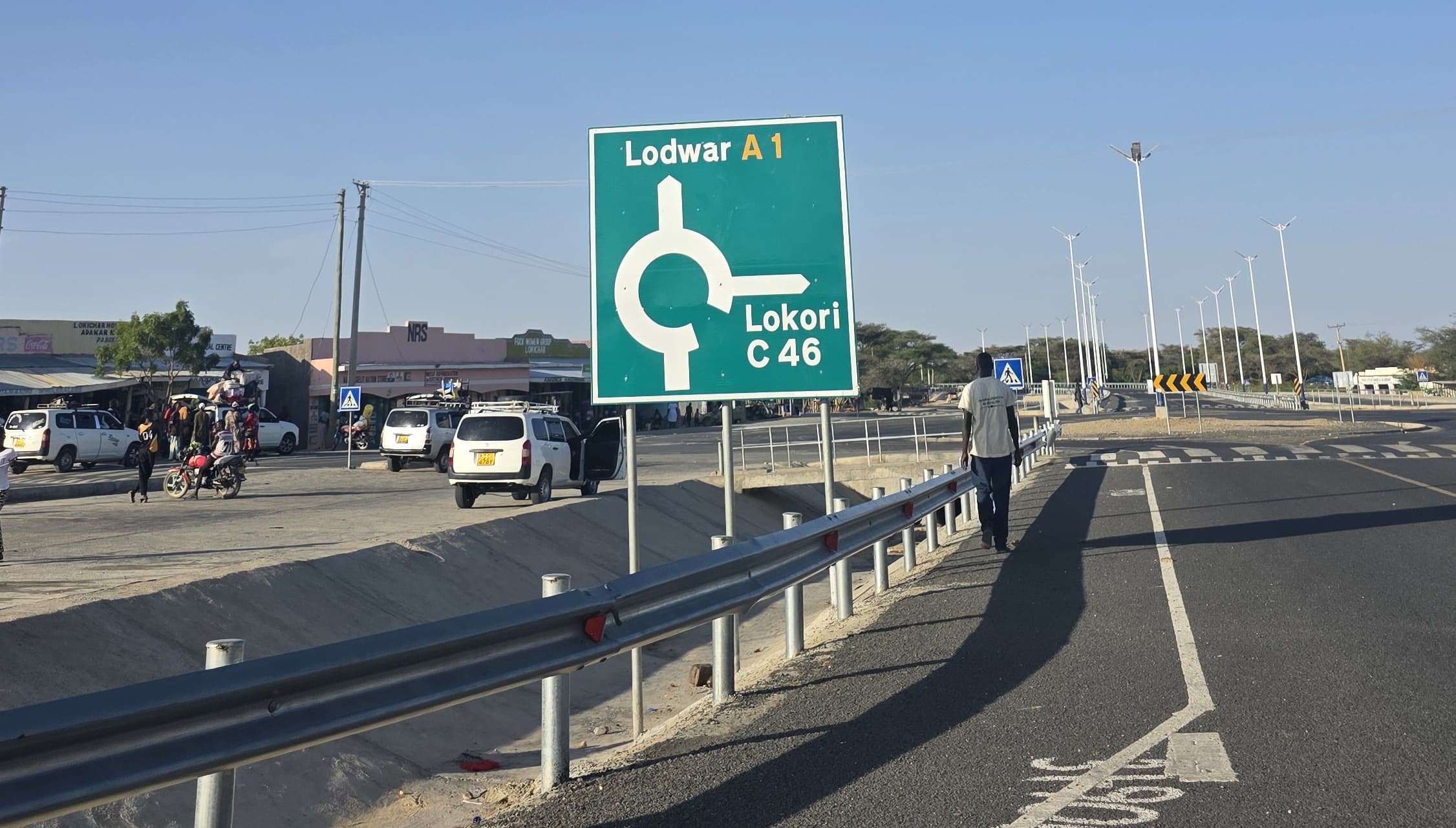 Road network in lokichar