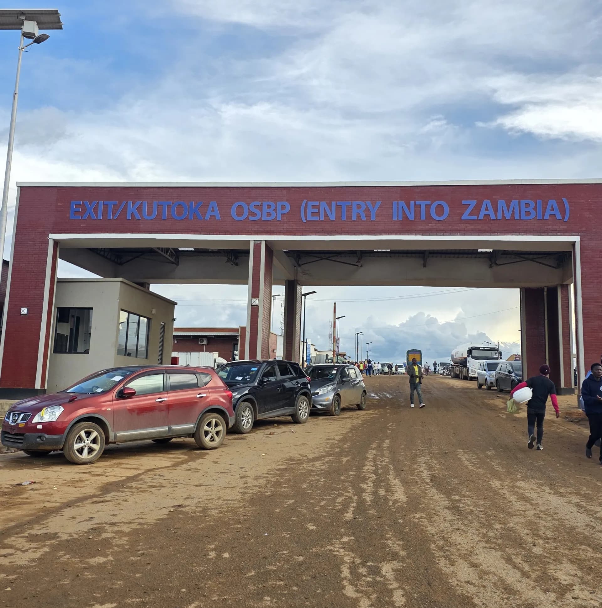 Nakonde-Tunduma border, entry to Zambia sign