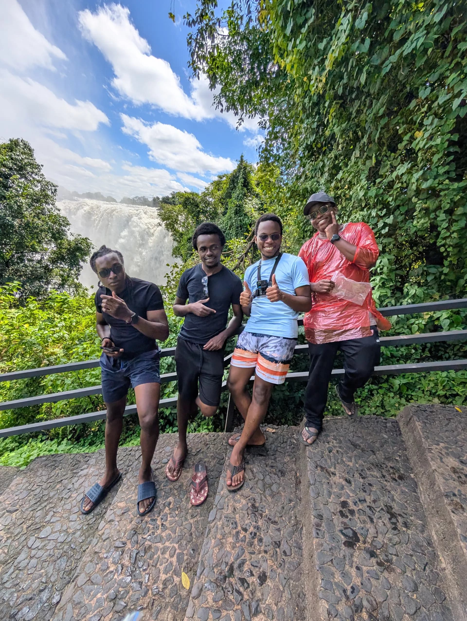 By the falls