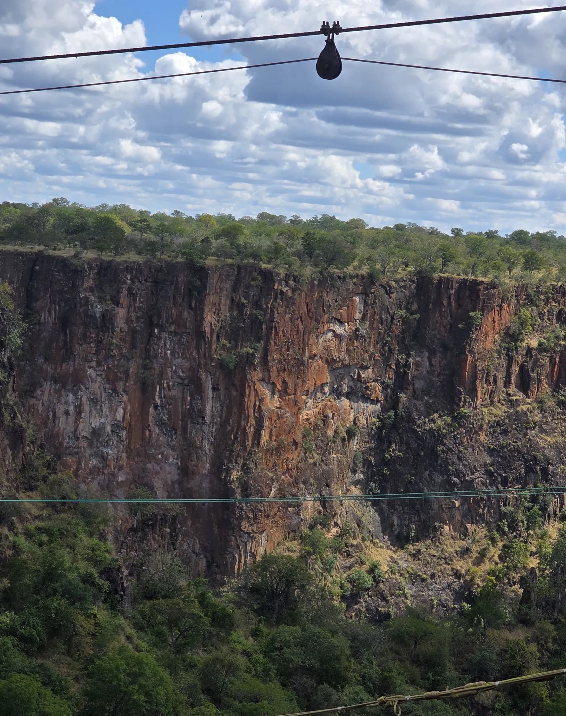Swinging over the gorge
