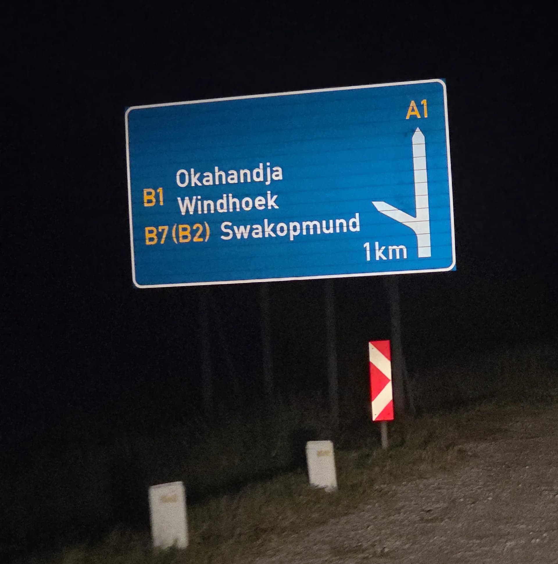 Namibia road signs
