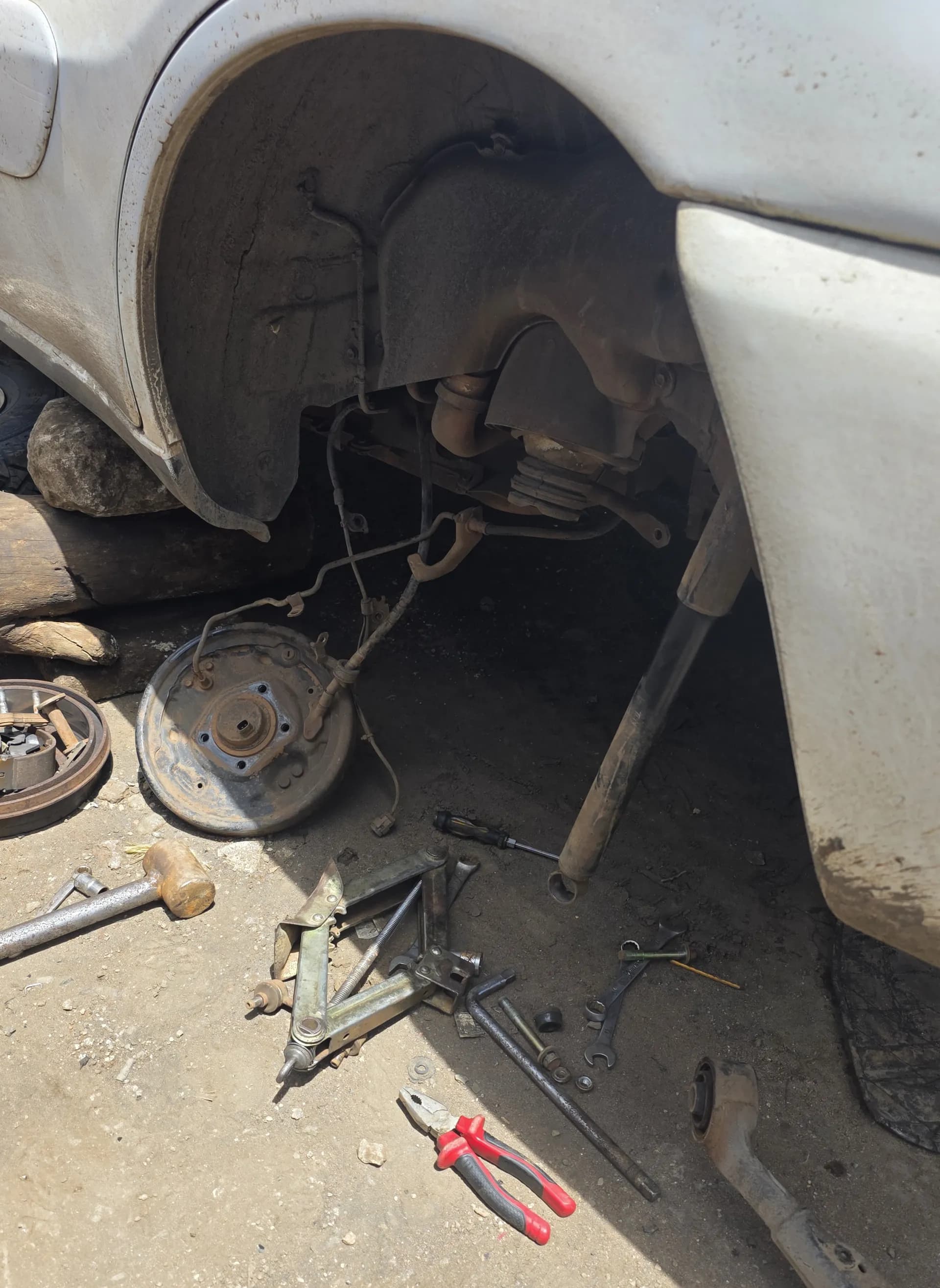 Brake housing disassembled