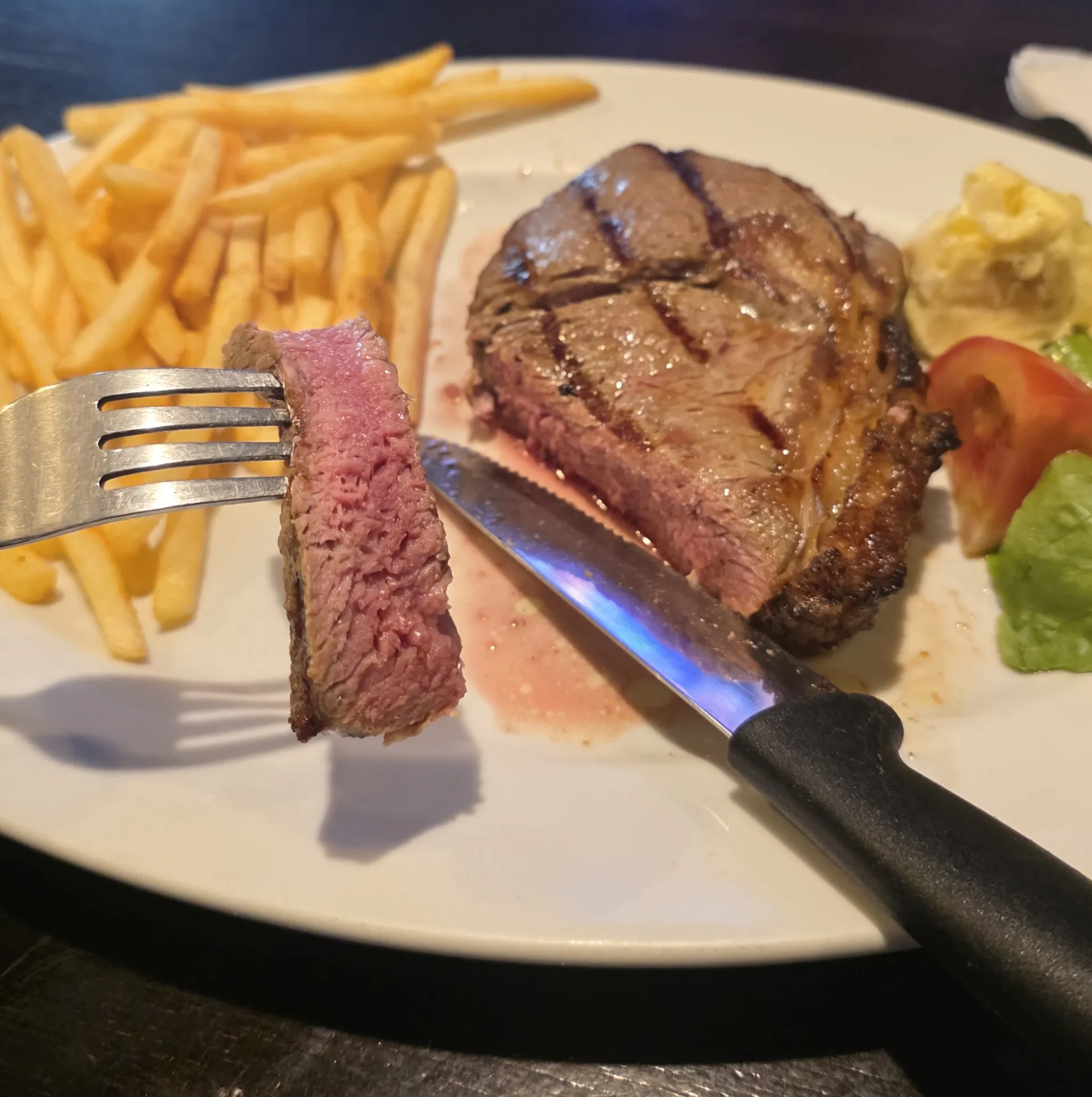 Dinner at a local bar
