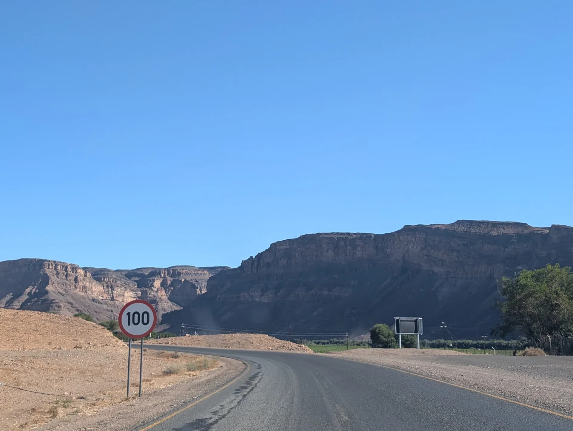 Passing through Kalahari Desert