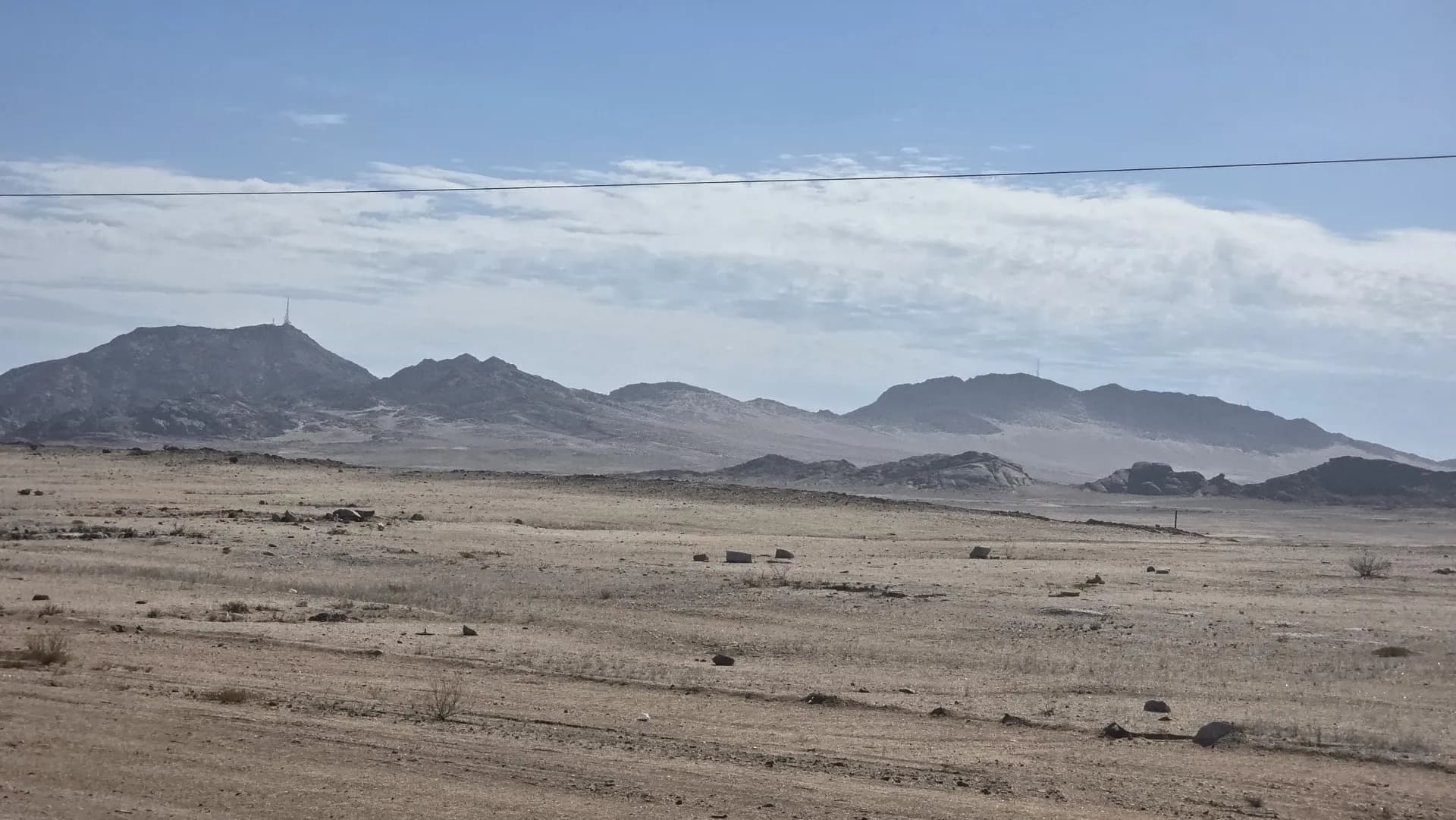 Scenic view from Windhoek to Swakopmund