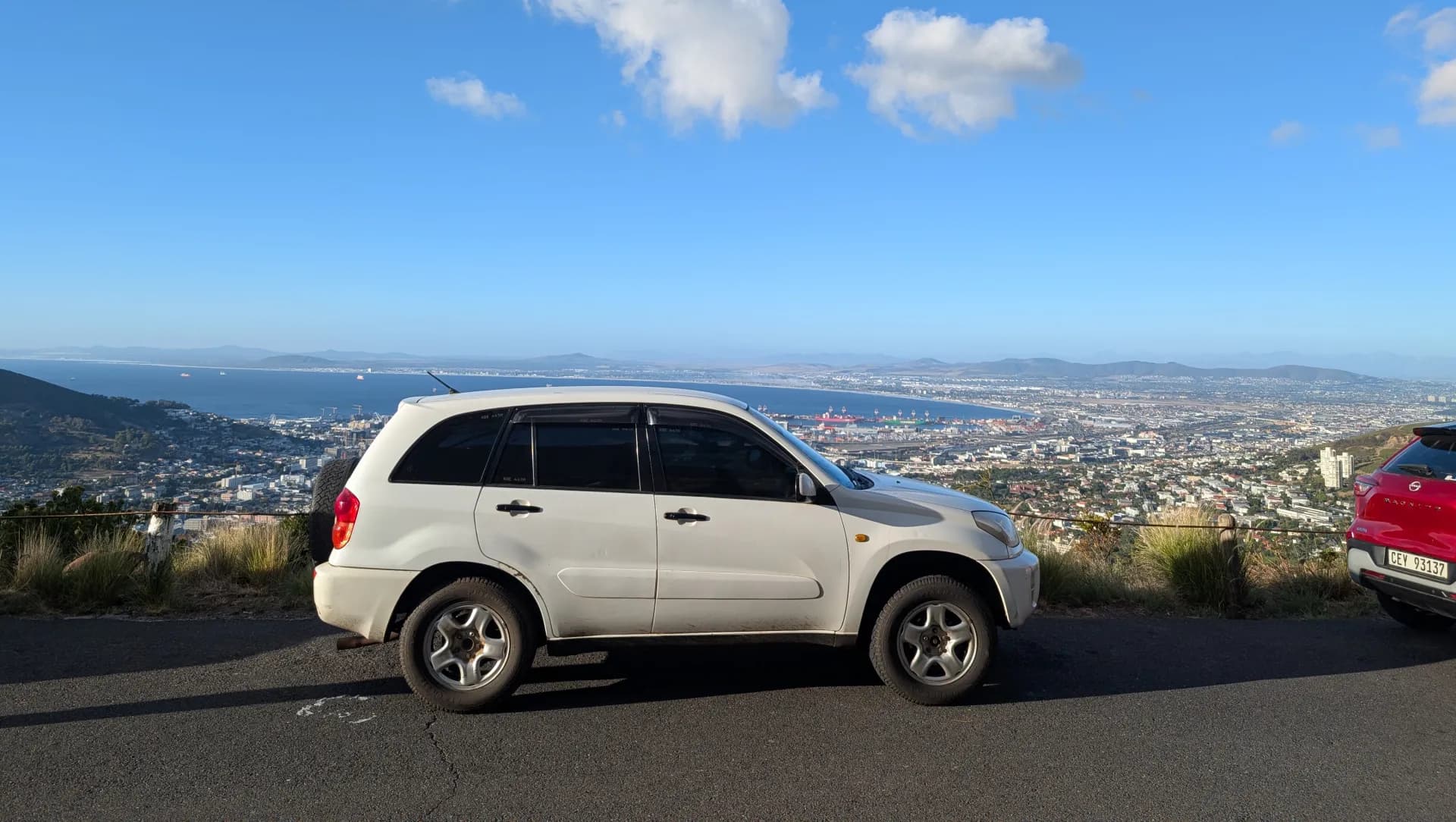 RAV4 on top of Table Mountain