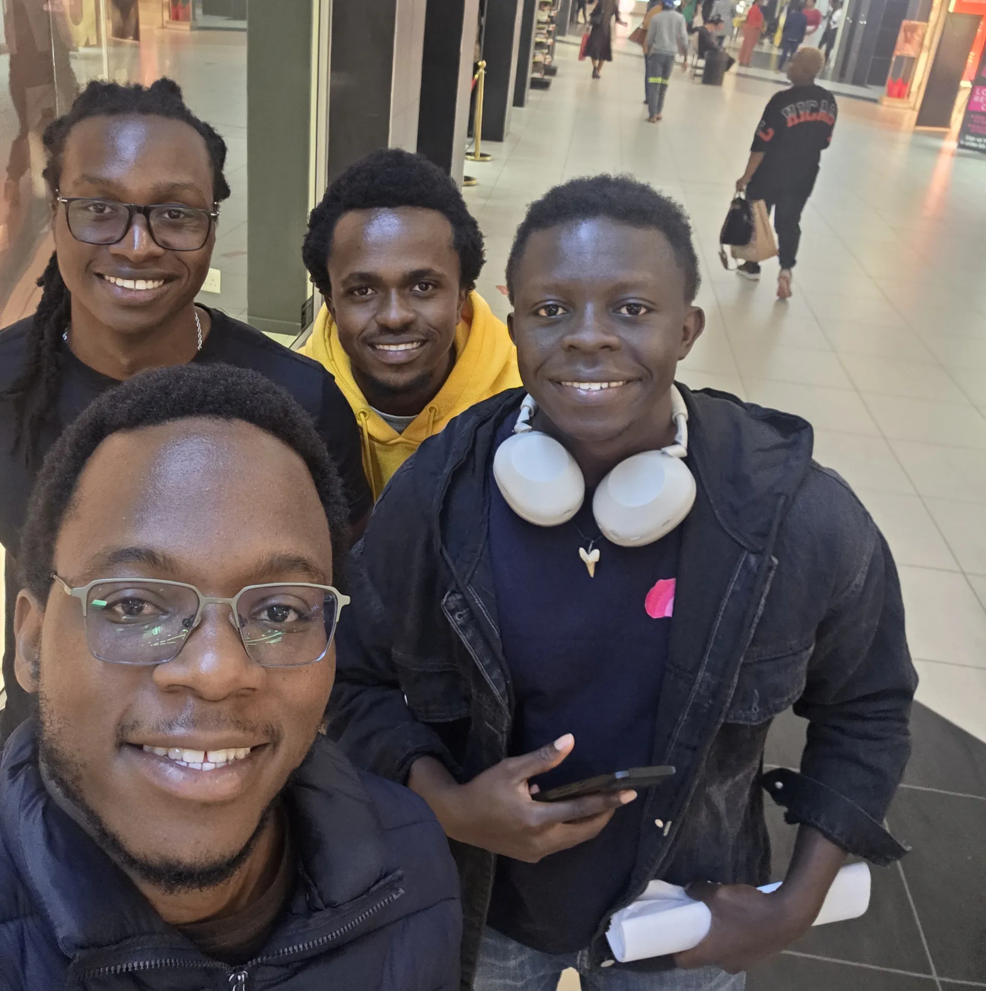 At one of the malls in Gaborone